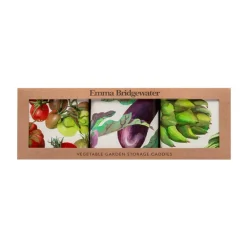 Emma Bridgewater Dig The Garden Set of 3 Square Caddies- Storage Caddies|Storage