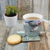 Emma Ball Diving Puffins Bone China Mug- (Boxed)- Tea|Seaside