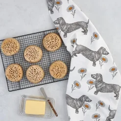 Thornback & Peel Dog & Daisy Tea Towel- Tea|Tea Towels