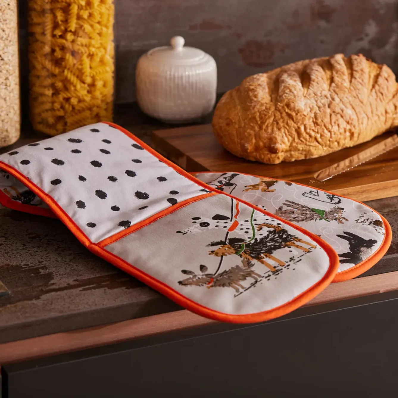 Ulster Weavers Dog Days Double Oven Glove- Oven Gloves/Mitts