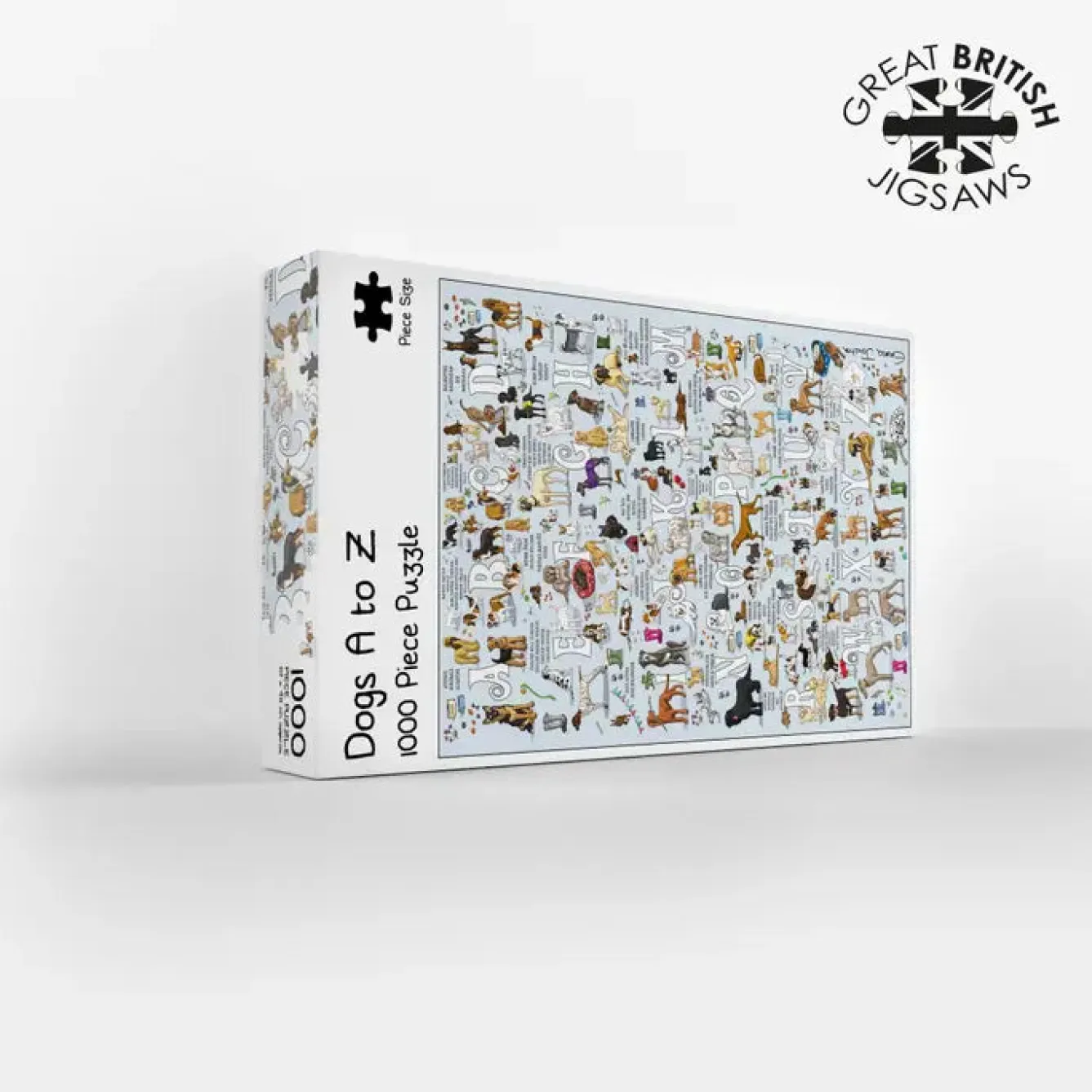 GB Jigsaws Ltd Dogs A-Z 1000 Piece Jigsaw Puzzle- Puzzles