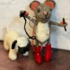 Sew Heart Felt Dog Walker Felt Mouse with Pug- Children