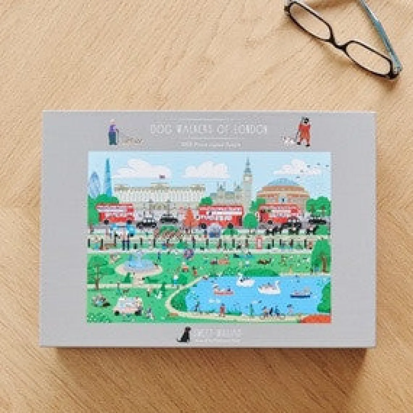 Sweet William Dog Walkers of London Jigsaw Puzzle- Puzzles