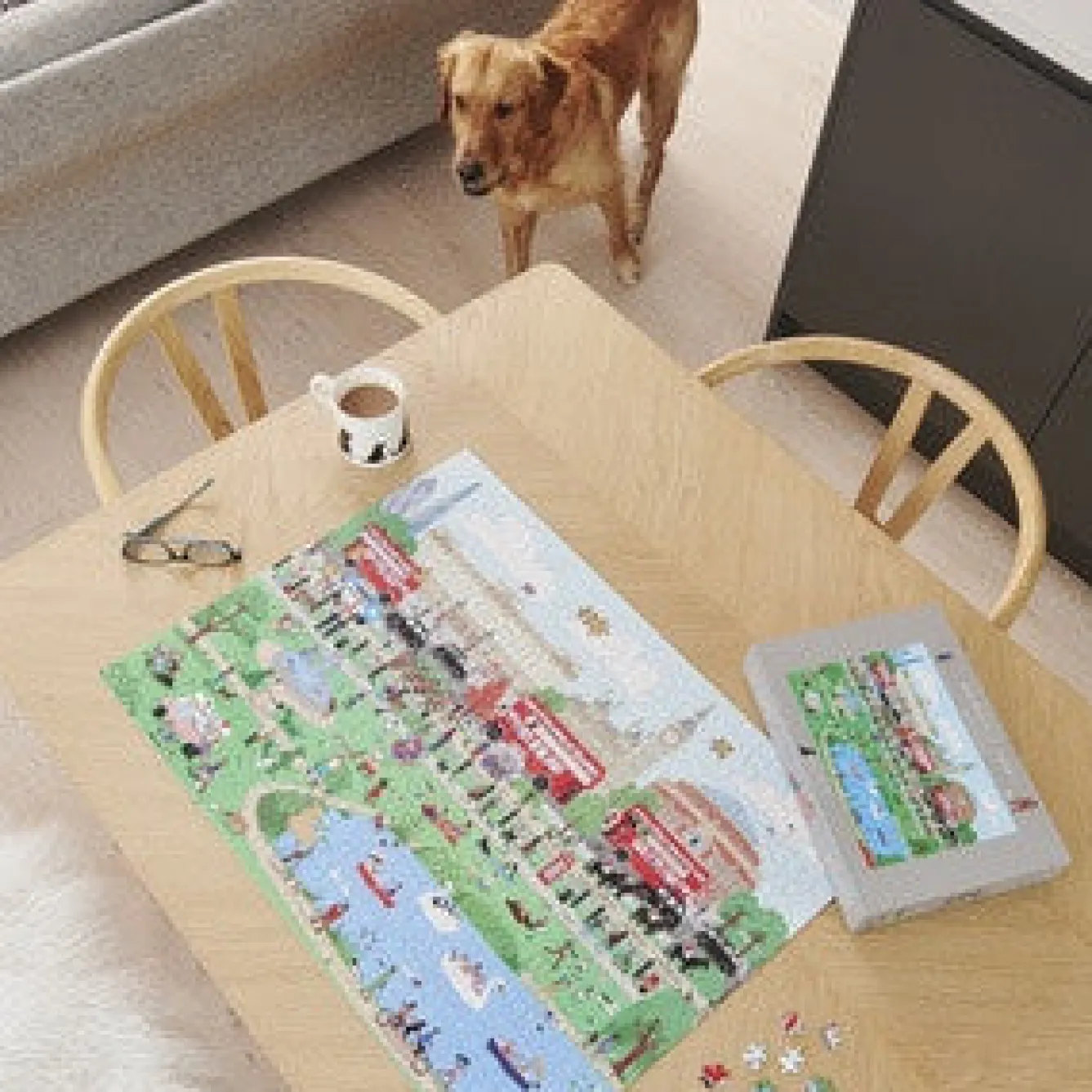 Sweet William Dog Walkers of London Jigsaw Puzzle- Puzzles
