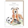Paper Shed Design Dog with Soccer Ball Father's Day Greetings Card- Father's Day|Greeting Cards