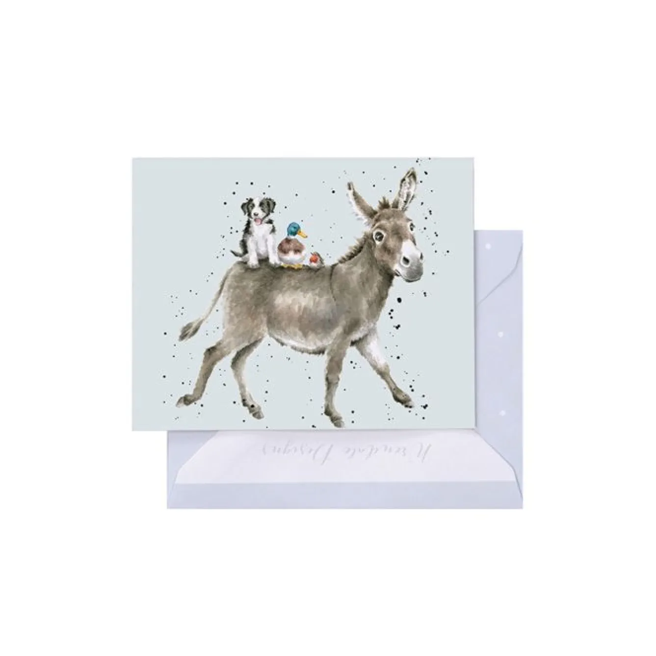 Wrendale Designs 'Donkey Ride' Gift Enclosure Card- Greeting Cards