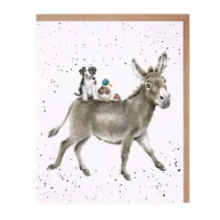 Wrendale Designs 'Donkey Ride' Greetings Card- Greeting Cards