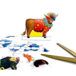 Yeti Dress a Highland Cow Birthday Card- Greeting Cards|Crafts