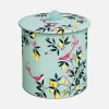 Sara Miller London Duck Egg Orchard Biscuit Barrel- Novelty|Storage