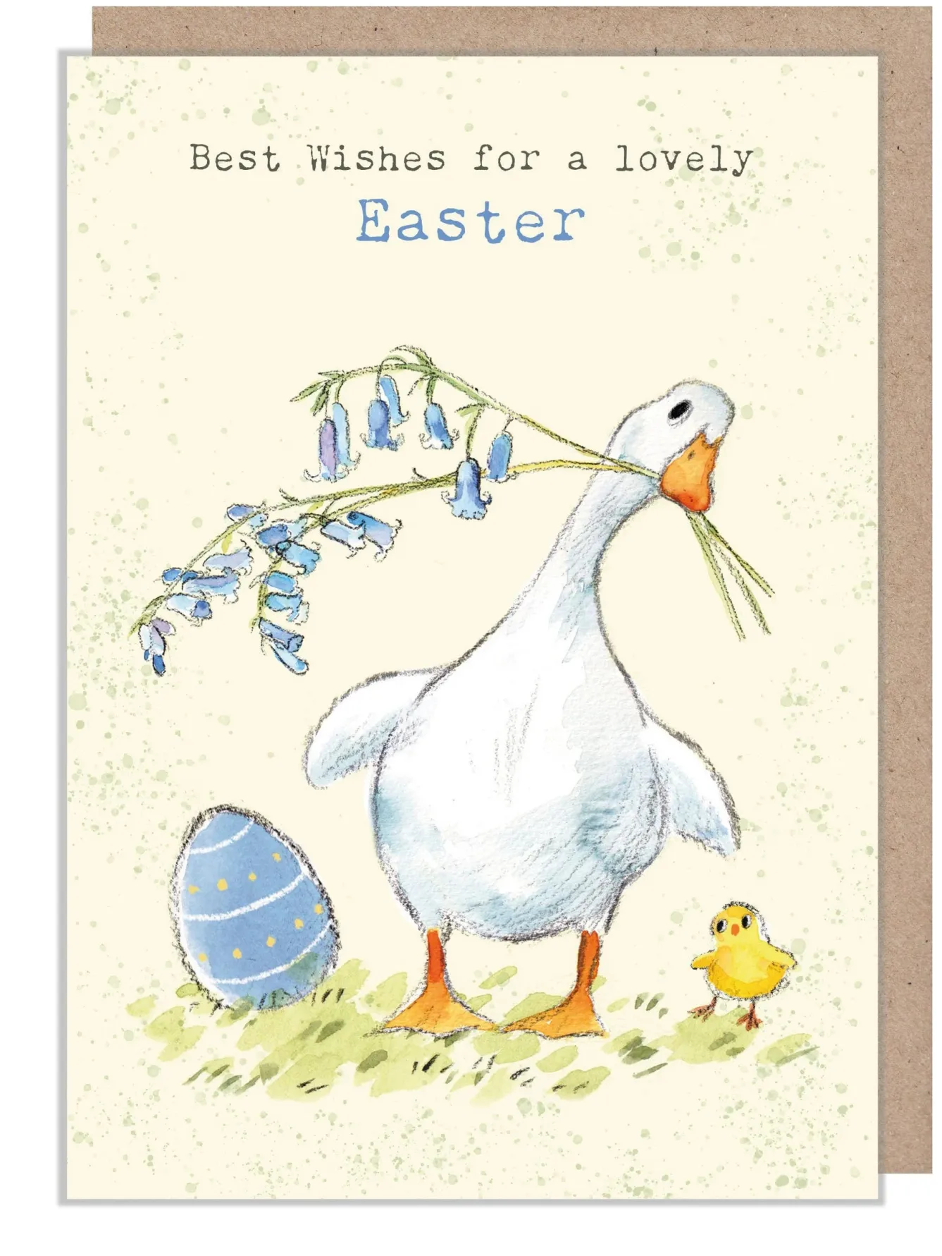 Paper Shed Design Duck with Bluebells Happy Easter Greetings Card- Easter|Greeting Cards