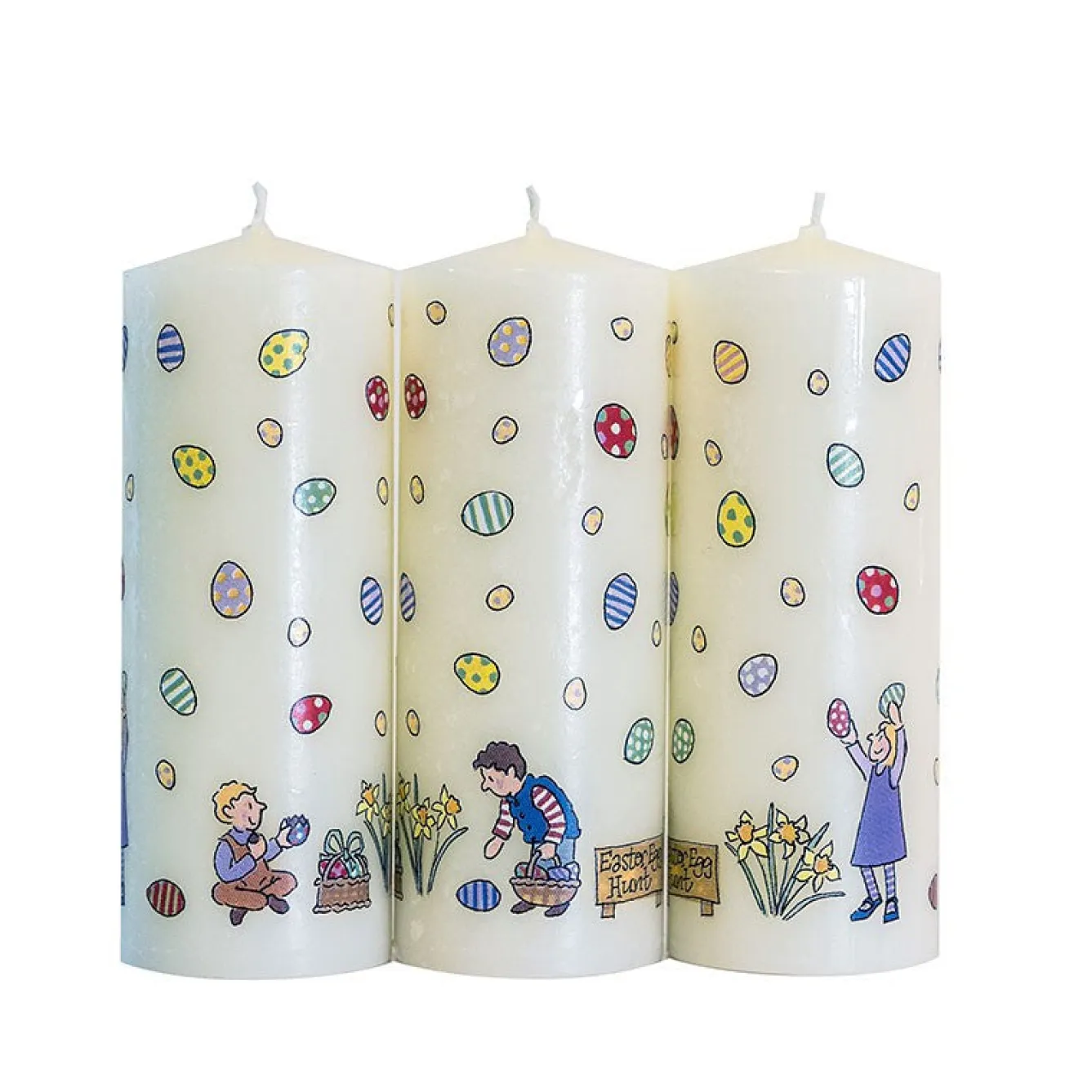 Alison Gardiner Easter Egg Hunt Mini Pillar Candle- Easter|Seasonal Decor