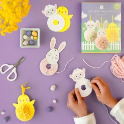 Talking Tables Easy Peasy Spring Pom Pom Kit- Seasonal Decor|Crafts