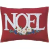 Jan Constantine Edelweiss Noel Pillow - Red- Seasonal Decor|Pillows & Throws