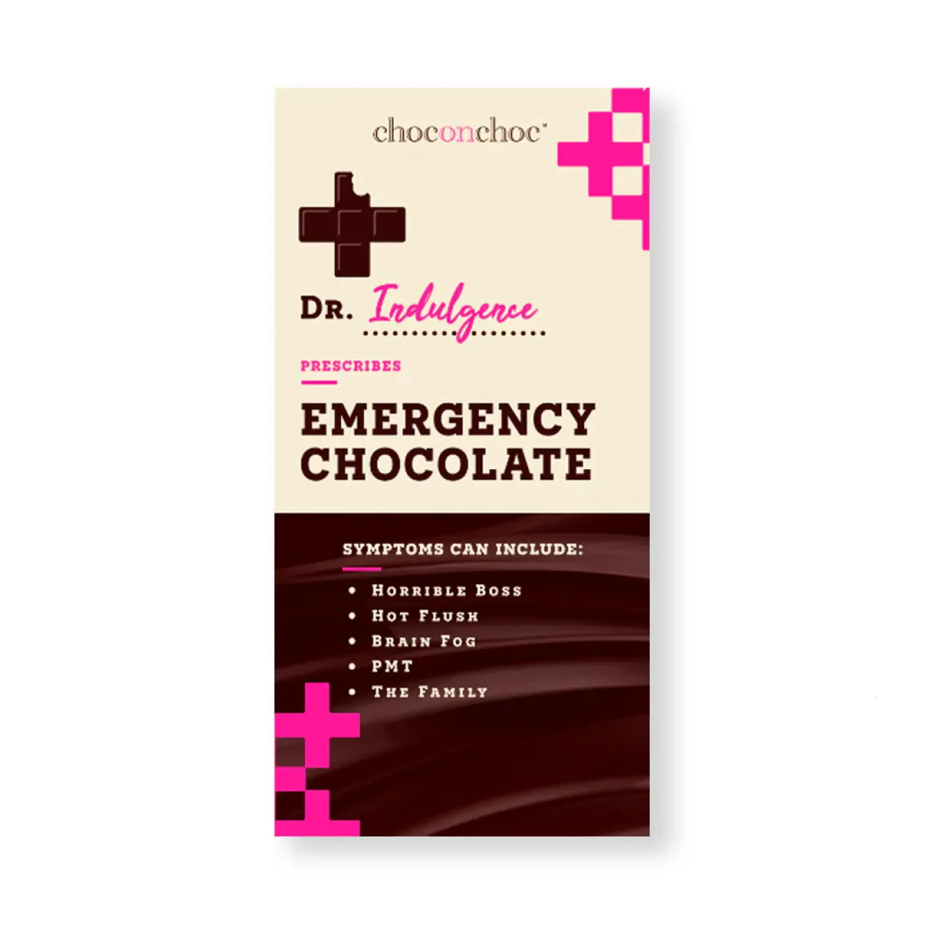 Choc on Choc Emergency Chocolate by Dr Indulgence- Chocolate