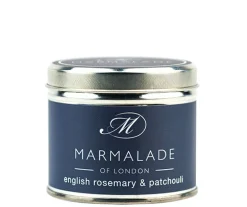 Marmalade of London English Rosemary & Patchouli Medium Tin Candle- Home Fragrance