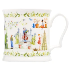 Jane Abbott Designs English Tankard Mug - Flower Garden- Tea|Flowers & Garden