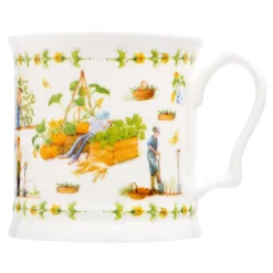 Jane Abbott Designs English Tankard Mug - Vegetable Garden- Tea|Flowers & Garden