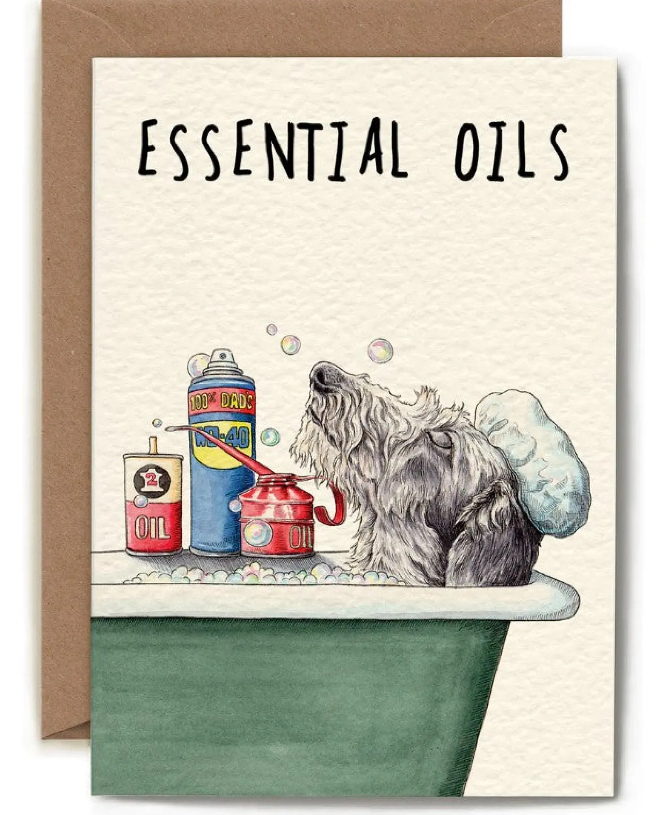 Bewilderbeest Essential Oils Greetings Card- Greeting Cards
