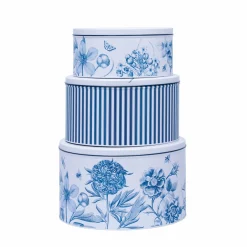 Sanderson Etchings & Roses Set of 3 Round Cake Tins- Gardening|Gardening
