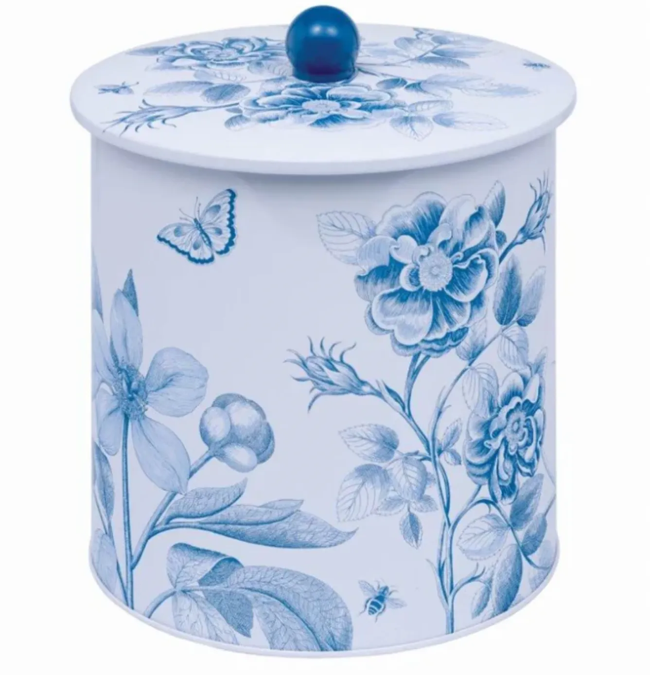 Sanderson Etchings and Roses Biscuit Barrel- Storage Caddies|Storage