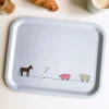 Jin Designs Farm Collection Birch Wood Tray- Tea|Trays