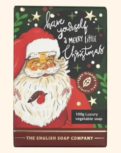 English Soap Company Father Christmas Mini Soap - 100g- Soaps & Lotions