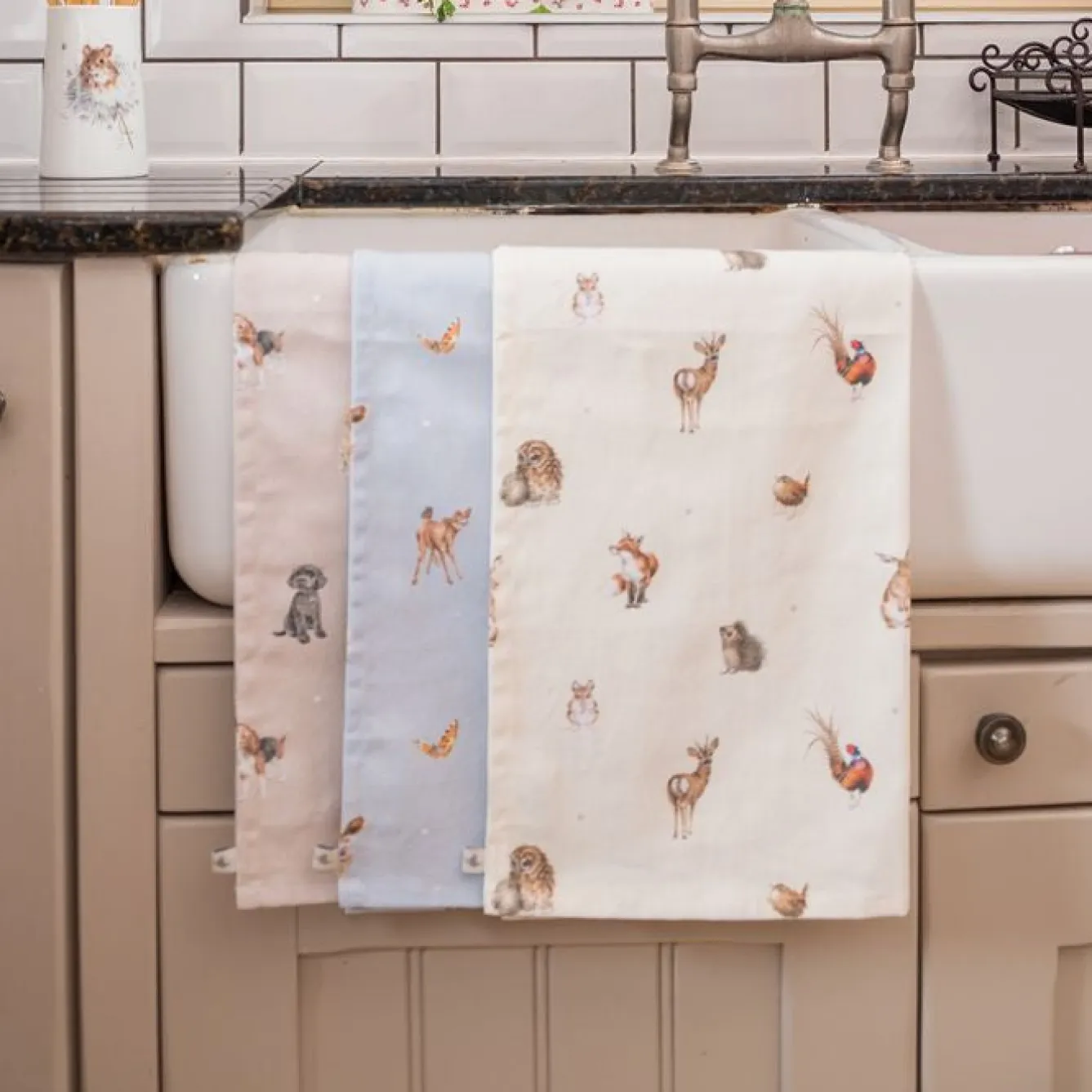 Wrendale Designs 'Feathered Friends' Bird Tea Towel- Tea|Tea Towels