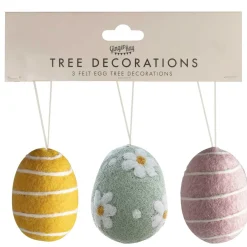 Ginger Ray Felt Easter Egg Tree Decorations- Easter|Seasonal Decor