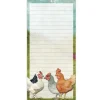 Emma Ball Felted Chickens Lined Magnetic Pad- Stationery