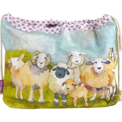 Emma Ball Felted Sheep Drawstring Bag- Crafts|Bags