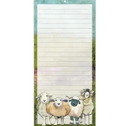 Emma Ball Felted Sheep Lined Magnetic Pad- Stationery