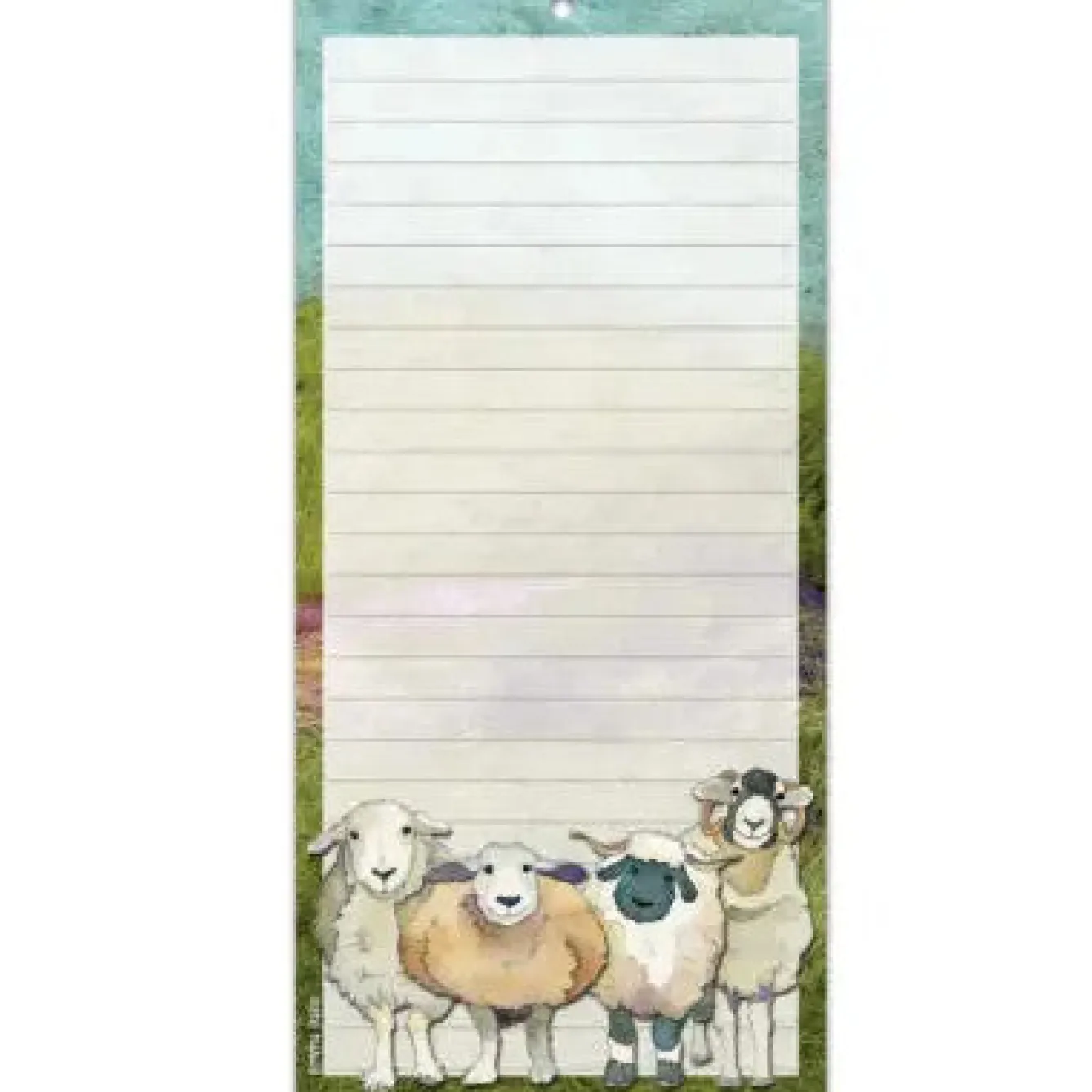 Emma Ball Felted Sheep Lined Magnetic Pad- Stationery