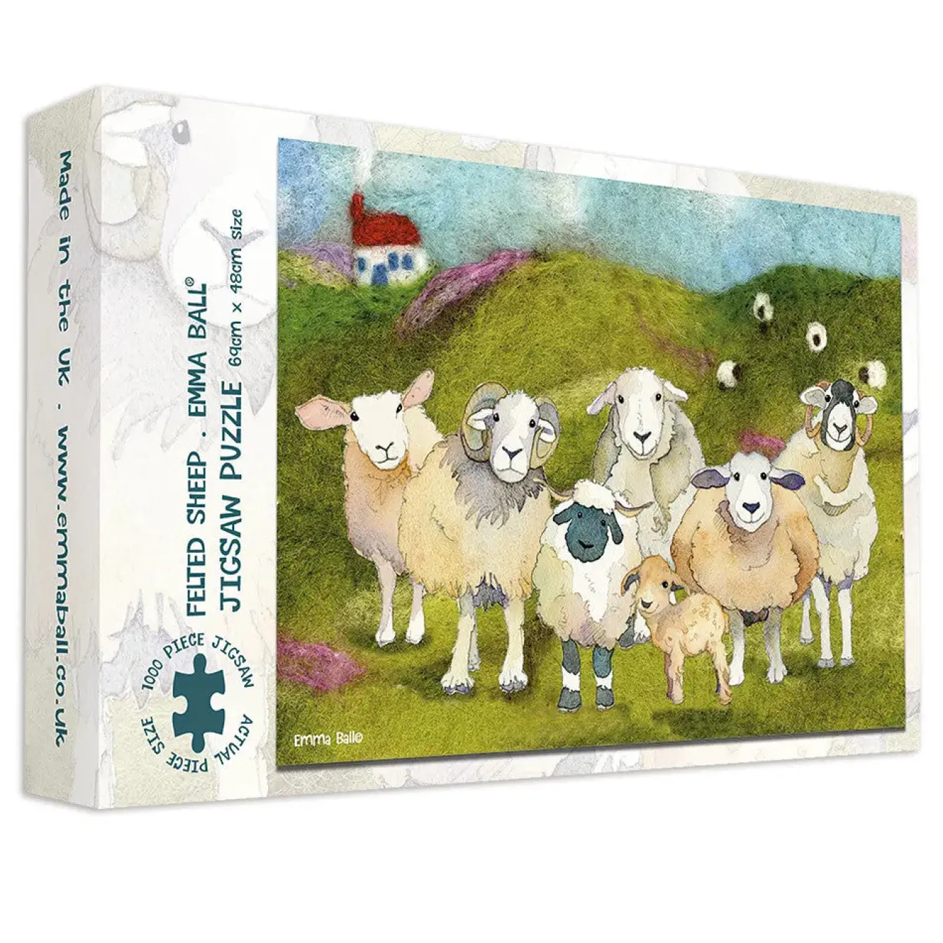 Emma Ball Felted Sheep 1000 Piece Jigsaw Puzzle- Puzzles