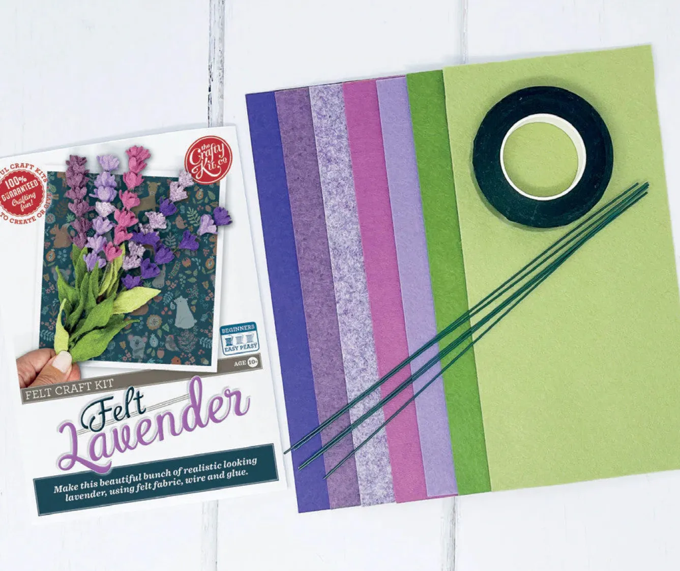 The Crafty Kit Co. Felt Lavender Craft Kit- Crafts