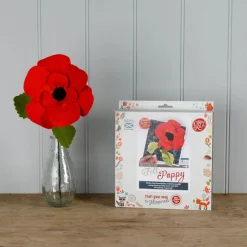 The Crafty Kit Co. Felt Poppy Craft Kit- Crafts
