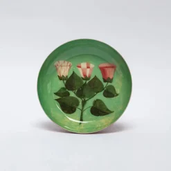Roomytown Festival of Flowers Round Enamel Printed Tray- Trays|Stationery