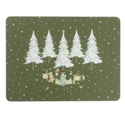 Sophie Allport Festive Forest Placemats- Set of 4- Christmas|Tea