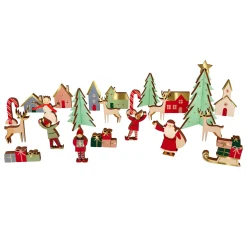 Meri Meri Festive Village Wooden Advent Calendar- Advent