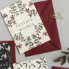 Catherine Lewis Festive Wishes - 'Merry Nouveau' Card- Christmas Cards|Christmas
