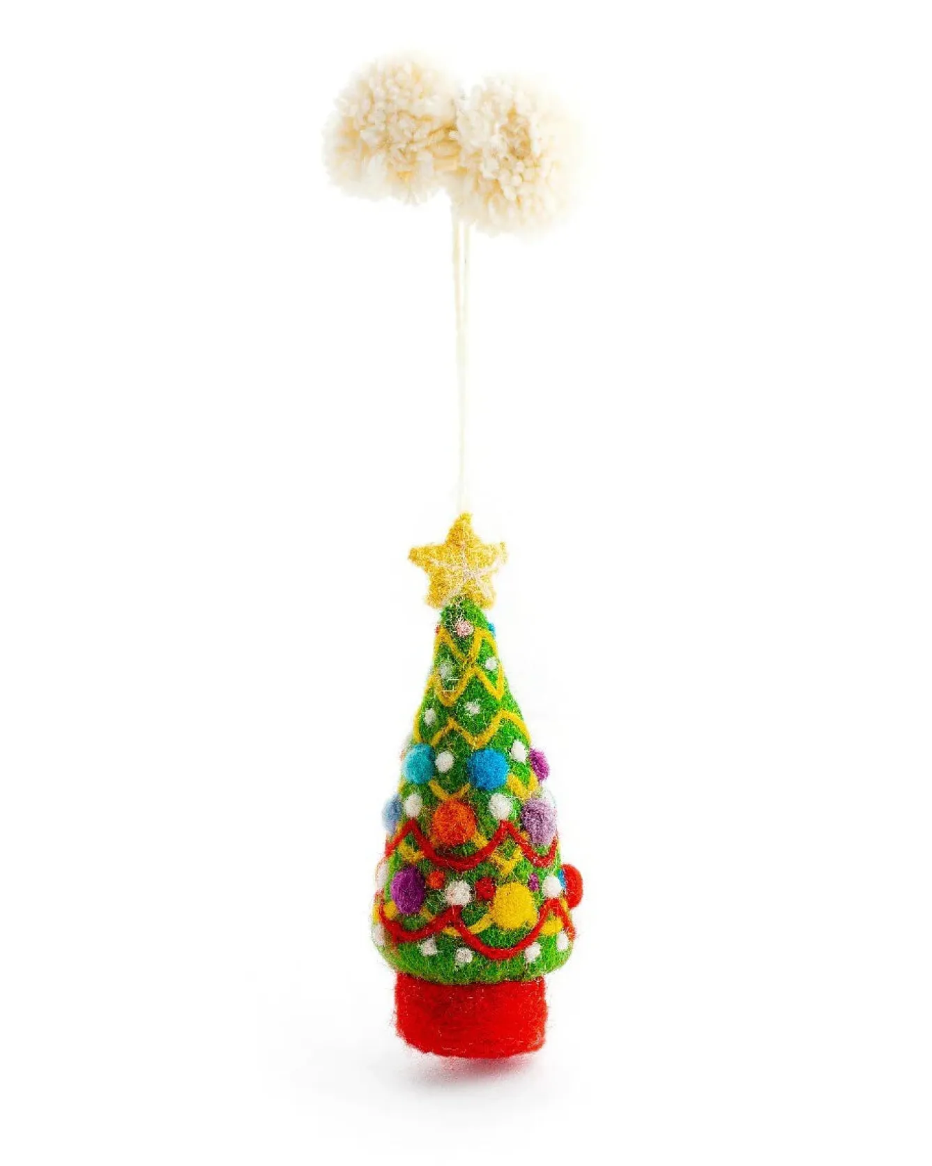 Sew Heart Felt Festooned Christmas Tree Felt Decoration- Christmas Decorations|Seasonal Decor