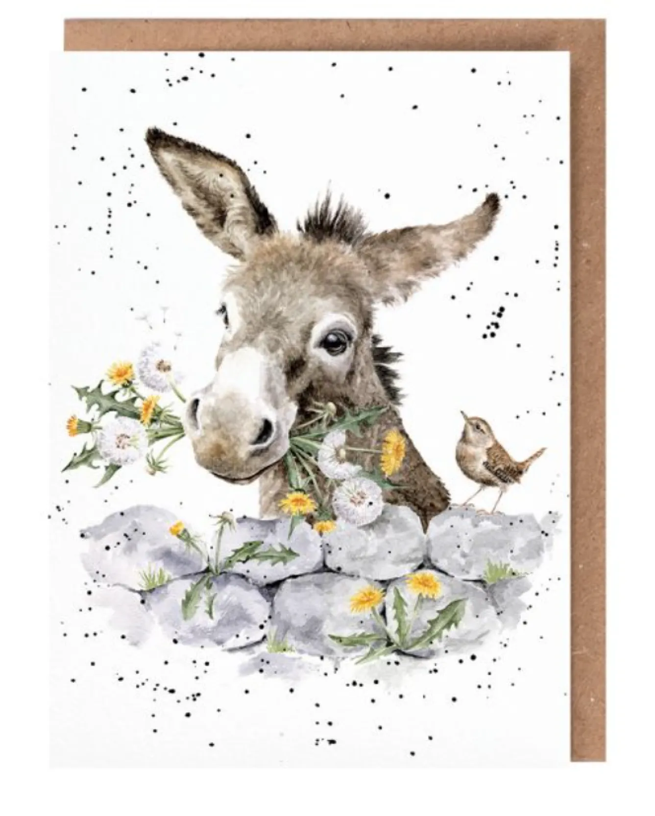 Wrendale Designs 'Fine and Dandy' Donkey Greetings Card- Greeting Cards