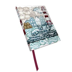 Emma Ball Fishing Village Bound Notebook- Stationery