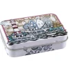 Emma Ball Fishing Village Hinged Small Rectangular Tin- Storage