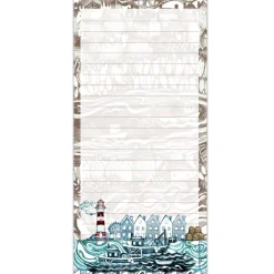 Emma Ball Fishing Village Lined Magnetic Pad- Stationery
