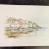 Sean Webb Art Fishing Village, North Yorkshire Print- Greeting Cards|Art