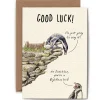 Bewilderbeest Flightless Bird 'Good Luck' Greetings Card- Greeting Cards