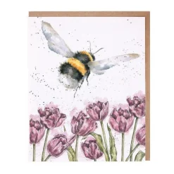 Wrendale Designs 'Flight of the Bumblebee' Greetings Card- Greeting Cards