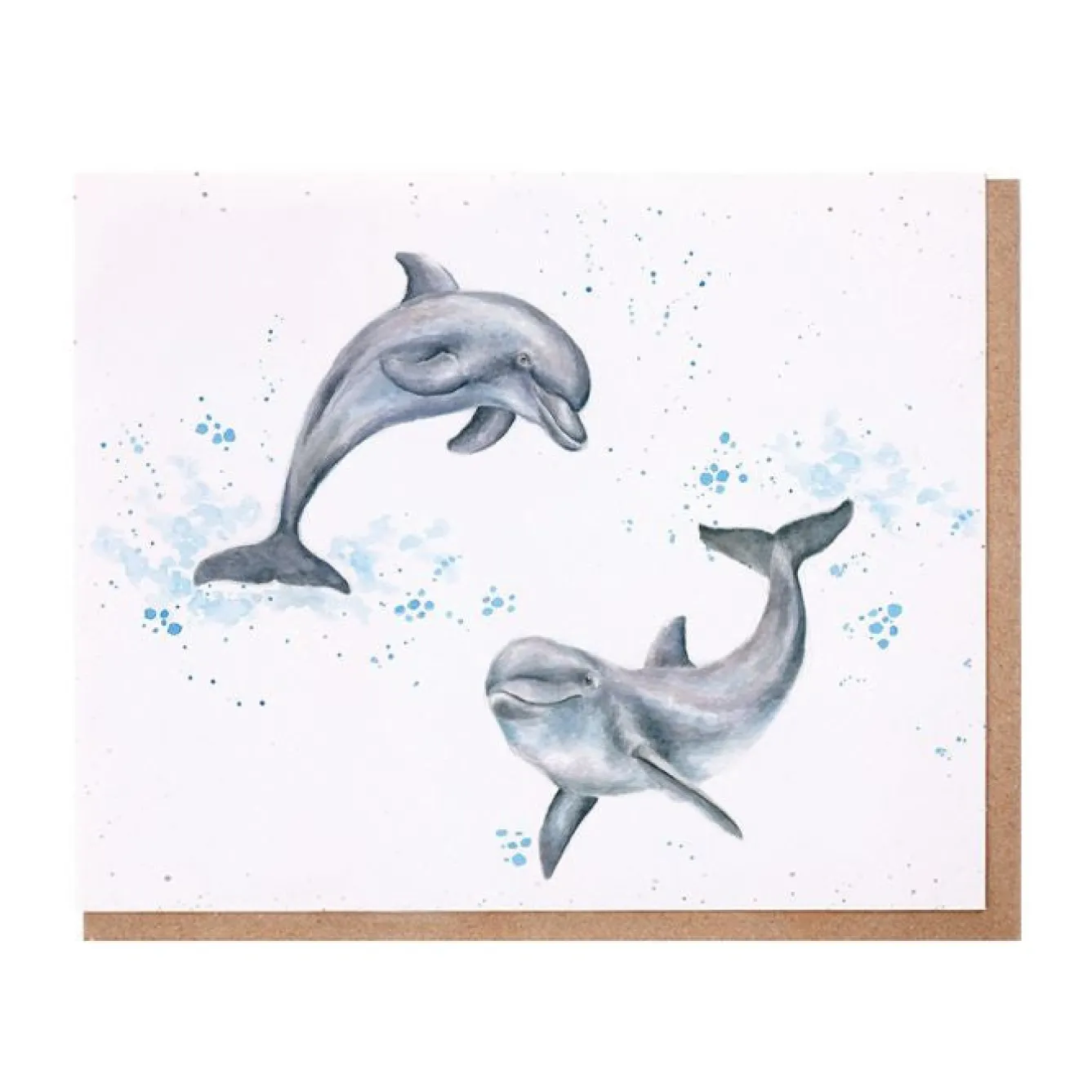 Wrendale Designs 'Flippin Around' Dolphin Greetings Card- Greeting Cards|Children