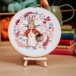 The Crafty Kit Co. Flopsy Goes Blackberry Picking Embroidery Kit- Crafts|Children