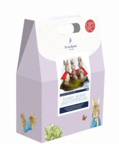 The Crafty Kit Co. Flopsy Mopsy & Cotton-tail Needle Felting Craft Kit- Crafts|Children